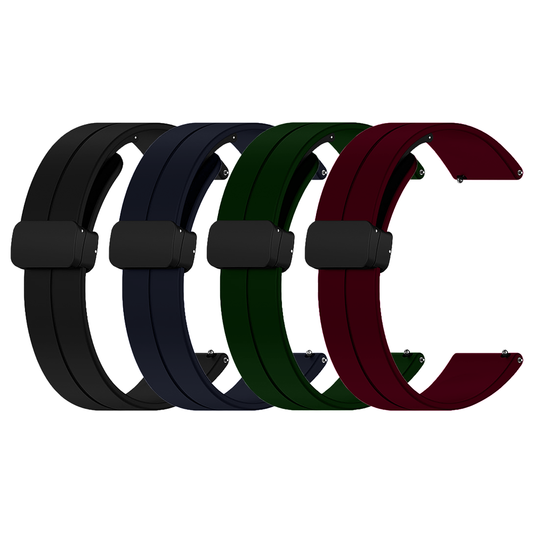 DBLACK [JIKI] QUICK RELEASE w/ MAGNET LOCK - SILICONE WATCH STRAP // FOR 20MM, 22MM OR 24MM (CHOOSE YOUR SIZE & COLOR)