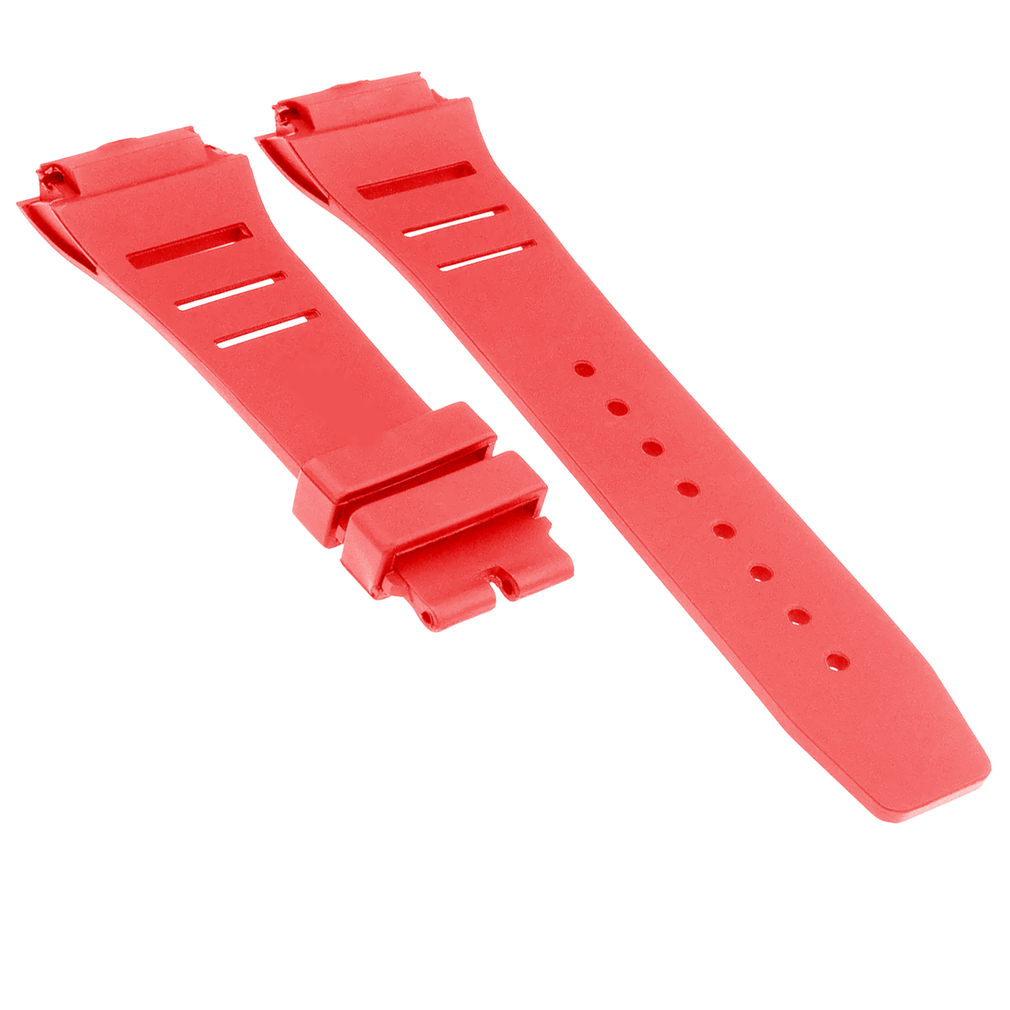 DBLACK [RMDS1] RUBBER WATCH BAND // COMPATIBLE WITH RICHARD MILLE, RM035 RM011 RM055, WATCH MODELS