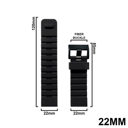 DBLACK [SADIDA] SIMPLE LINE DESIGN, SILICONE STRAP