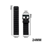 DBLACK [SADIDA] SIMPLE LINE DESIGN, SILICONE STRAP