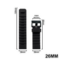 DBLACK [SADIDA] SIMPLE LINE DESIGN, SILICONE STRAP