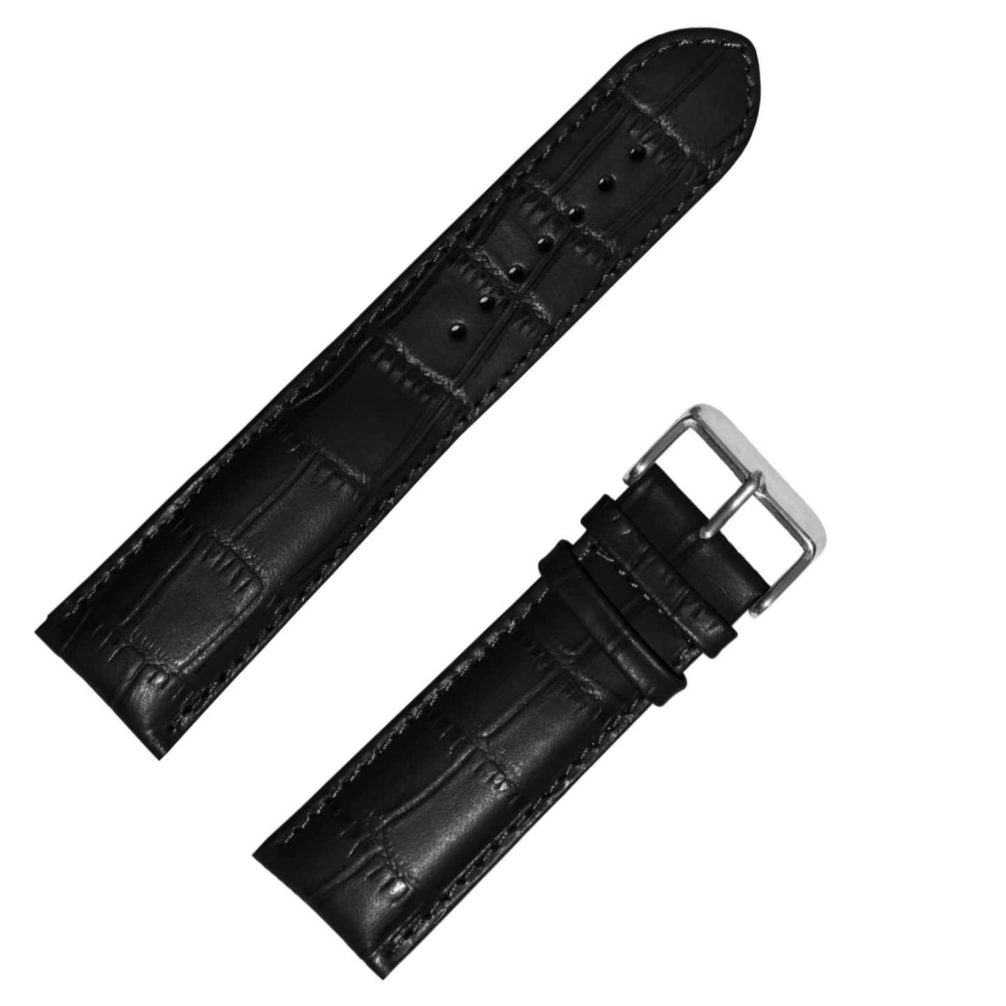 DBLACK [ULTRA] CROCO DESIGN, LEATHER STRAP