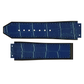 DBLACK [NTSHLS] 25MM CROCO DESIGN, LEATHER WATCH STRAP (WITHOUT TOOLS) // COMPATIBLE WITH "HUBLOT" WATCHES