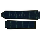 DBLACK [NTSHLS] 25MM CROCO DESIGN, LEATHER WATCH STRAP (WITHOUT TOOLS) // COMPATIBLE WITH "HUBLOT" WATCHES