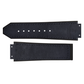 DBLACK [HLS-OPN1] 25MM PLAIN DESIGN, LEATHER WATCH STRAP (WITHOUT TOOLS) // COMPATIBLE WITH "HUBLOT" WATCHES