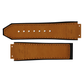 DBLACK [HLS-OPN1] 25MM PLAIN DESIGN, LEATHER WATCH STRAP (WITHOUT TOOLS) // COMPATIBLE WITH "HUBLOT" WATCHES