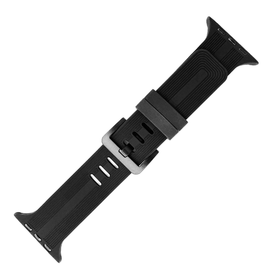 DBLACK [AWDS2] MODEL :: BUCKLE BAND, REGULAR DESIGN - PREMIUM SILICONE BAND // COMPATIBLE FOR"APPLE" SMART WATCHES