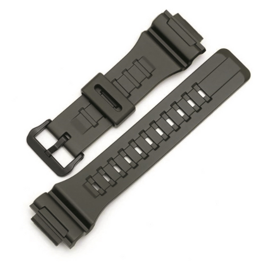 DBLACK [CDS17] RESIN WATCH STRAP (BLACK) // COMPATIBLE WITH "CASIO W-735H, W-736H, AQ-S810W, AEQ-110W & AEQ-110BW” MODEL WATCHES ONLY