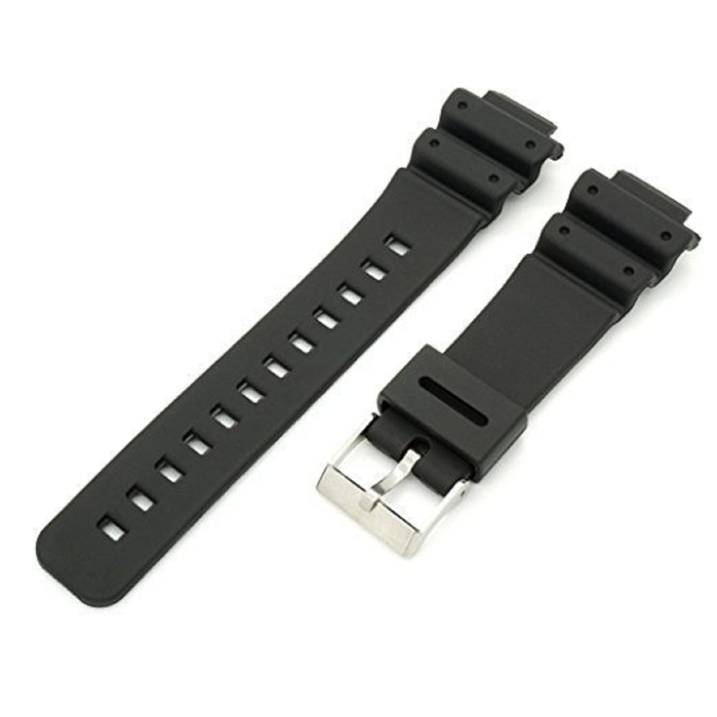 DBLACK [CDS5] 16MM RESIN WATCH STRAP (BLACK) // "SUITABLE FOR CASIO G-SHOCK DW-5300, DW-5900C & OTHERS WATCHES"