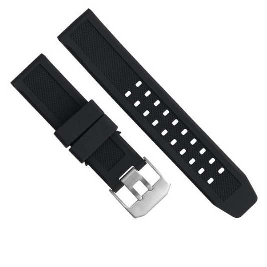 DBLACK [LMXDS1] SILICONE WATCH STRAP (BLACK) // PERFECT FOR "LUMINOX" WATCHES