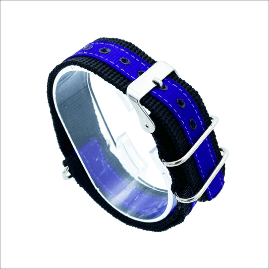 DBLACK [PALA-NIRAM] NYLON WATCH STRAP (BLACK / VIOLET)