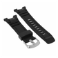 DBLACK [QQDS1] RESIN WATCH STRAP (BLACK) // COMPATIBLE WITH "Q&Q M143" MODEL WATCHES