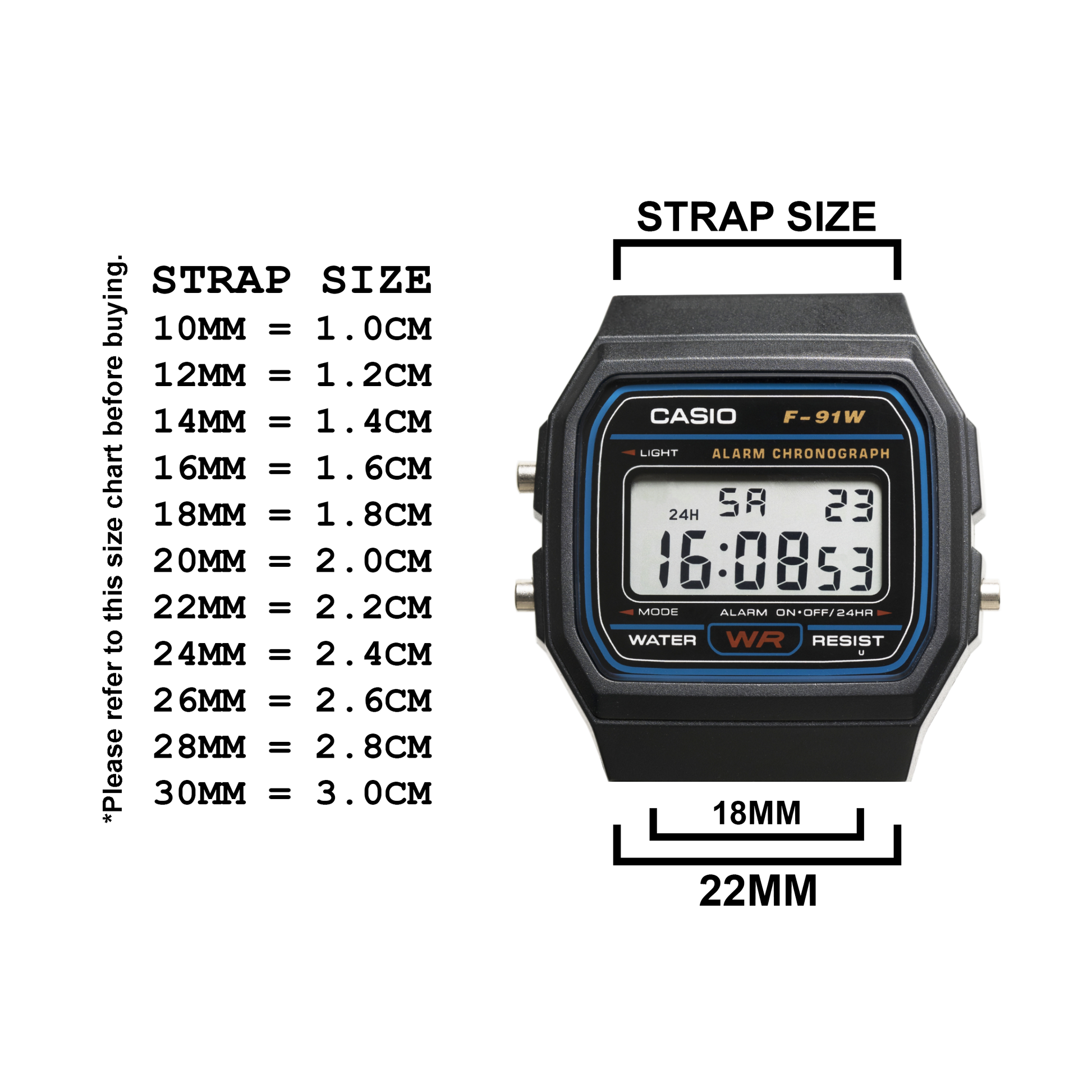 Buy casio top f91w