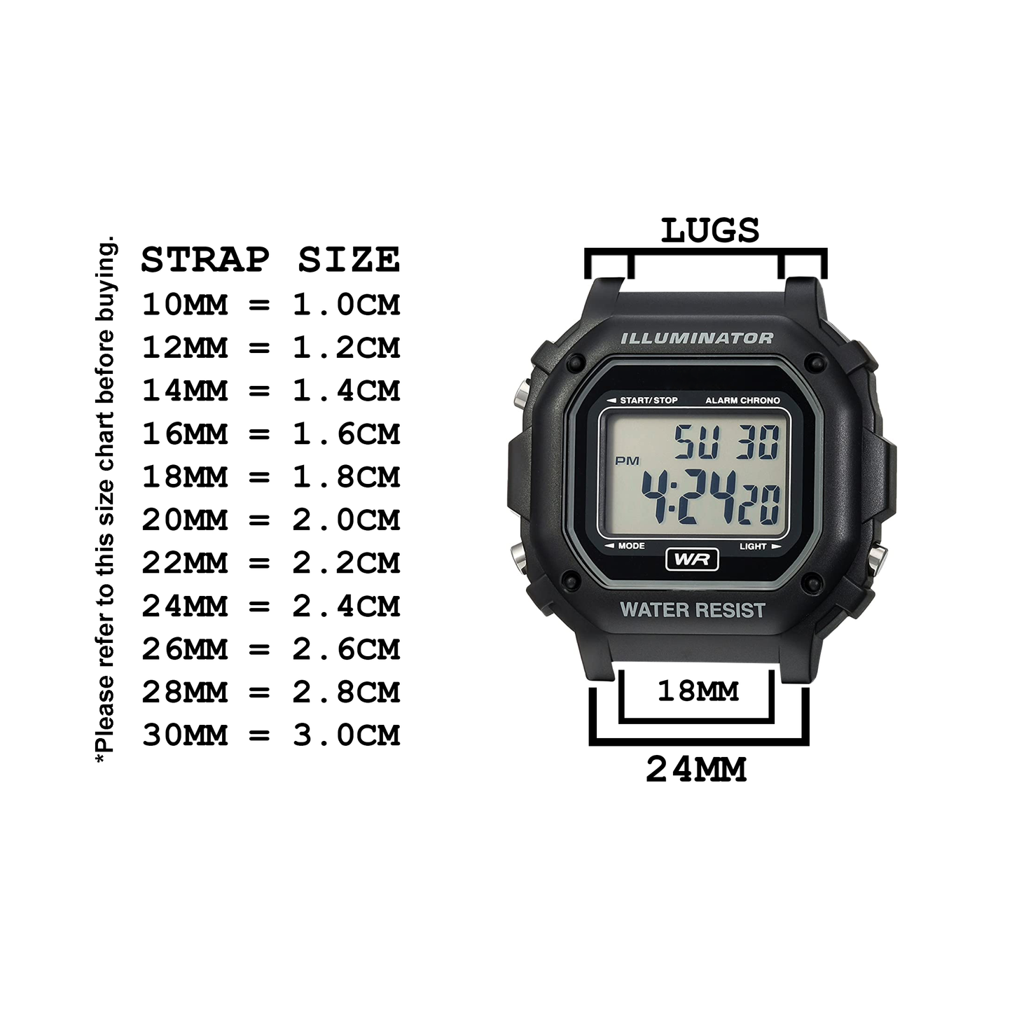 Casio ae1300wh deals strap